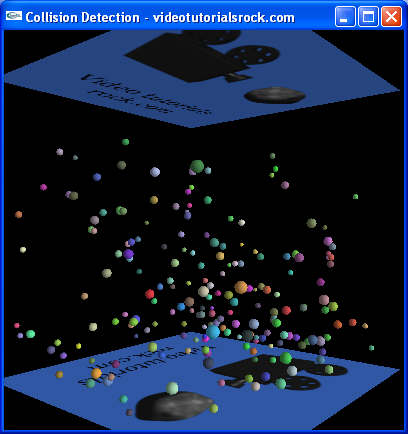 Collision detection program screenshot